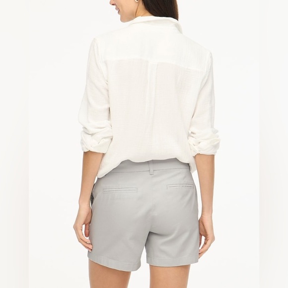 J. Crew Factory 5" classic chino short in Oyster Grey - Picture 2 of 10